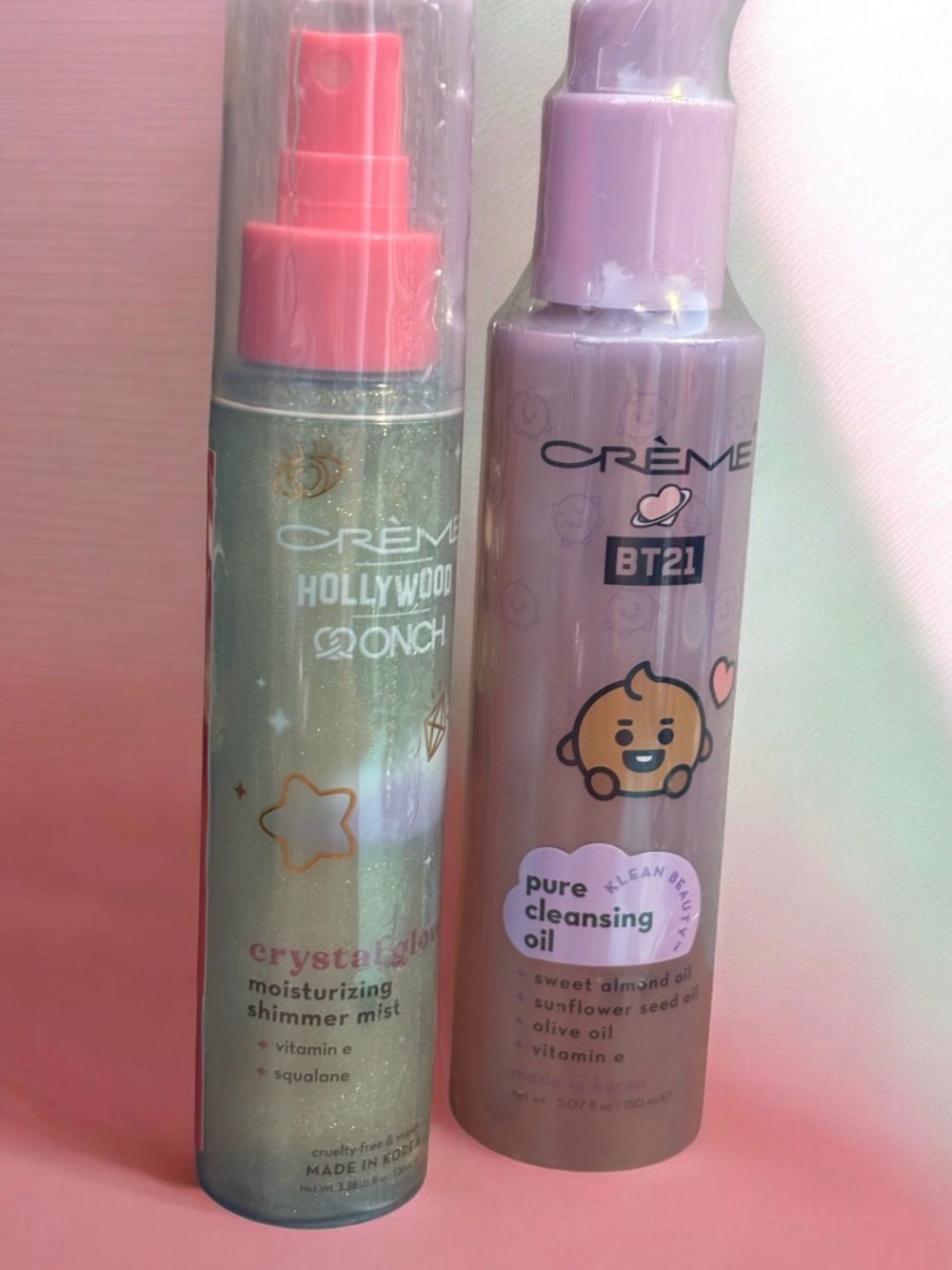 Crème Pure Cleansing Oil and Moisturizing Shimmer Mist - new and original seal